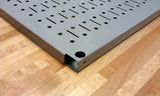 Wall Control Pegboard 16in x 32in Horizontal Black Metal Pegboard Tool Board Panel Wall Control
