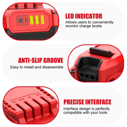 Energup 2Pack Replacement Craftsman V20 Craftsman 20V Lithium Battery and Charger Kit for CMCB202 CMCB204 CMCB206 CMCB201 CMCB100 CMCB124 Included a - WoodArtSupply