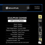 SCULPFUN CAM500 Lightburn Camera,Lightburn Camera for Laser Cutter Precise Positioning,HD Recording,Industrial Camera for Laser Engraver,Working SCULPFUN