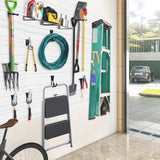 BELLO YON Slatwall Panel Garage Wall Organizer Heavy Duty Wall Mounted PVC Slat Wall Rack, 4 feet Garage Wall and Home Organizer Storage System, BELLO YON
