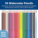 Faber-Castell - GRIP Watercolor EcoPencils - Premium Art Supplies For Kids (24 Count) Faber-Castell