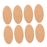 20pcs Pieces Oval Wood Trim Oval Wood Embellishments DIY Christmas Wooden Ornaments Craft Supplies Wooden Oval Wood Cutouts to Paint Cutouts SEWOART
