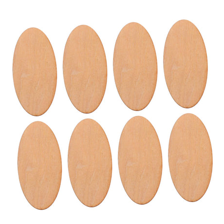 20pcs Pieces Oval Wood Trim Oval Wood Embellishments DIY Christmas Wooden Ornaments Craft Supplies Wooden Oval Wood Cutouts to Paint Cutouts SEWOART