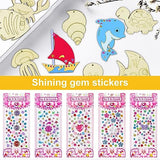 DIY Wooden Magnets, 42 Wooden Art Craft for Kids, Art and Craft Supplies Party Birthday Gift Favors for Boys Girls, Birthday Wood Unfinished Wood homimor