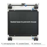 DEVAISE 2-Drawer Mobile File Cabinet with Lock, Commercial Vertical Cabinet in White DEVAISE