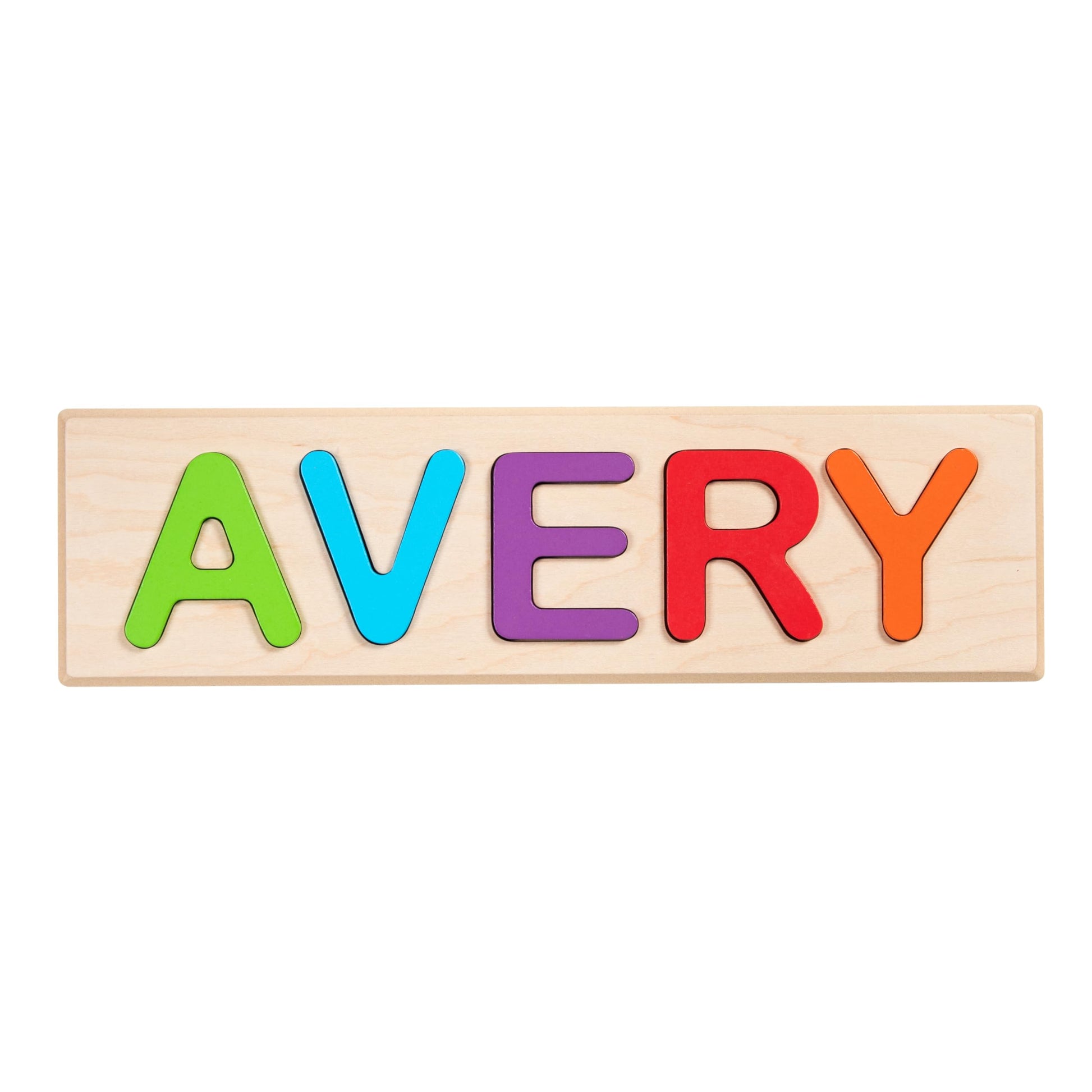 Fat Brain Toys Wooden Personalized Name Puzzle - Flat Rate up to 9 Letters - WoodArtSupply