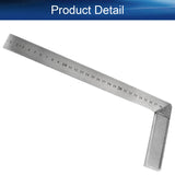Auniwaig 300mm Stainless Steel Metric Framing L Square Right 90 Degree Angle Ruler Thicken Try Square Ruler Tools for Carpenter Engineer Auniwaig