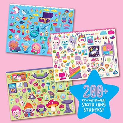 Craft-tastic — Enchanted Sticker Playhouse – Wall-Sized Sticker Fun – Repositionable Stickers — for Ages 3+ - WoodArtSupply