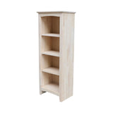 International Concepts Shaker Bookcase - 48" H,Unfinished IC International Concepts