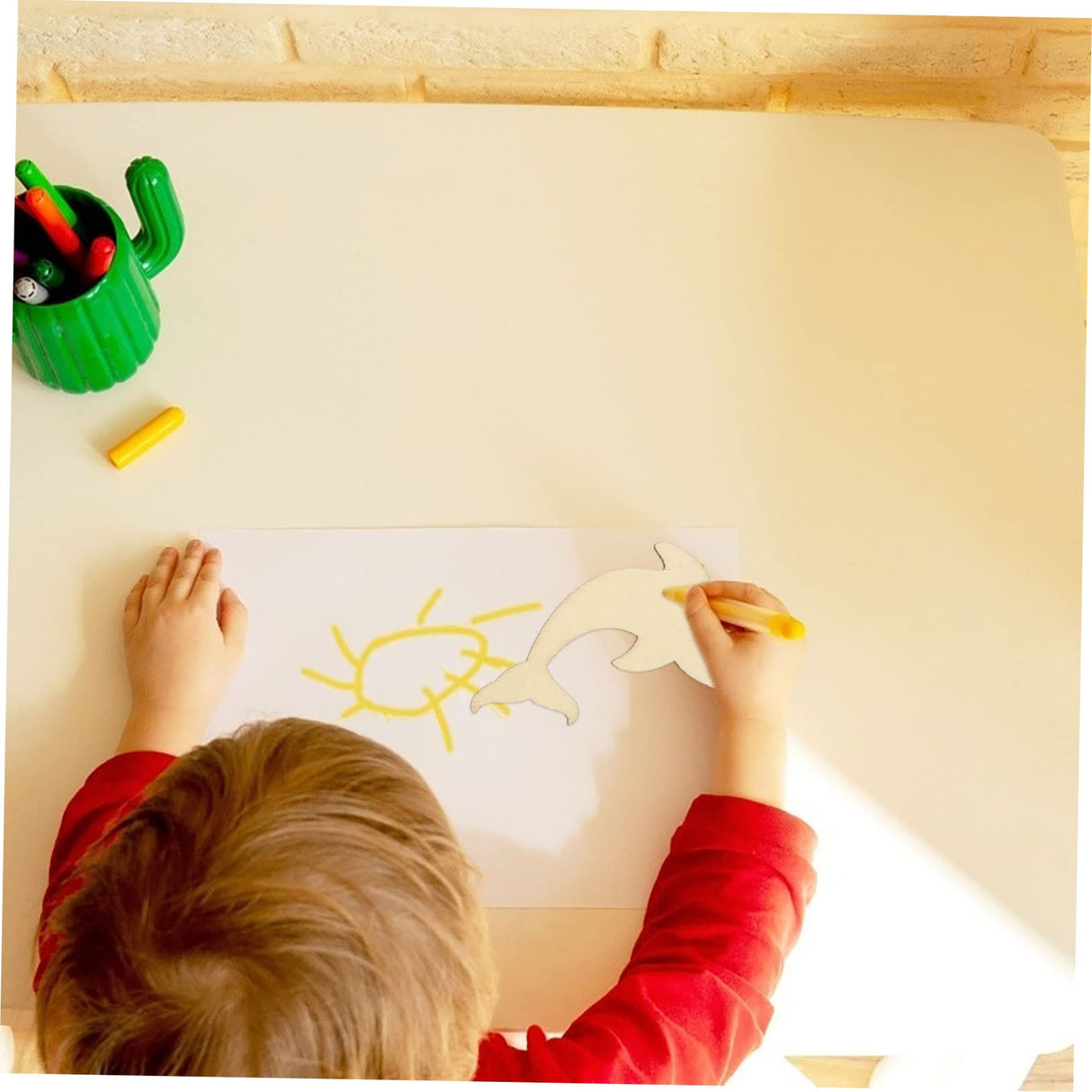 CIMAXIC 28pcs Ocean Cartoon Wood Chips Wood Paint for Crafts 3D Wooden Ornaments to Paint Crafts for sea Animals Mini Decor Wood Slice Art Craft Wood CIMAXIC