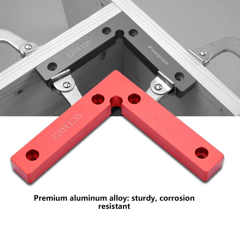 90 Degree Positioning Squares, 2x Aluminum Alloy Right Angle Welding Woodworking Carpenter Tool L Shape Corner Clamp for Picture Frame Box Cabinets Zerone