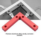 90 Degree Positioning Squares, 2x Aluminum Alloy Right Angle Welding Woodworking Carpenter Tool L Shape Corner Clamp for Picture Frame Box Cabinets Zerone