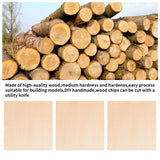 6 Pieces 1/8" x12" x 20" Craft Wood Basswood Sheets Thin Wood Slices Craft Project Board Unfinished Plywood for Laser Cutting DIY Wooden Plate Model FORACKS