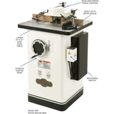 Shop Fox W1674 2 HP Shaper Prewired 240V, Single-Phase Shop Fox