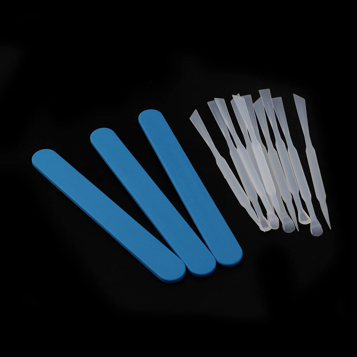 Meprotal 3pcs Silicone Stir Sticks Resin Silicone Stirring Rods, 5pcs Silicone Scoop, 5pcs Poke Needles for Mixing Resin, Facial Makeup, Jewelry Meprotal