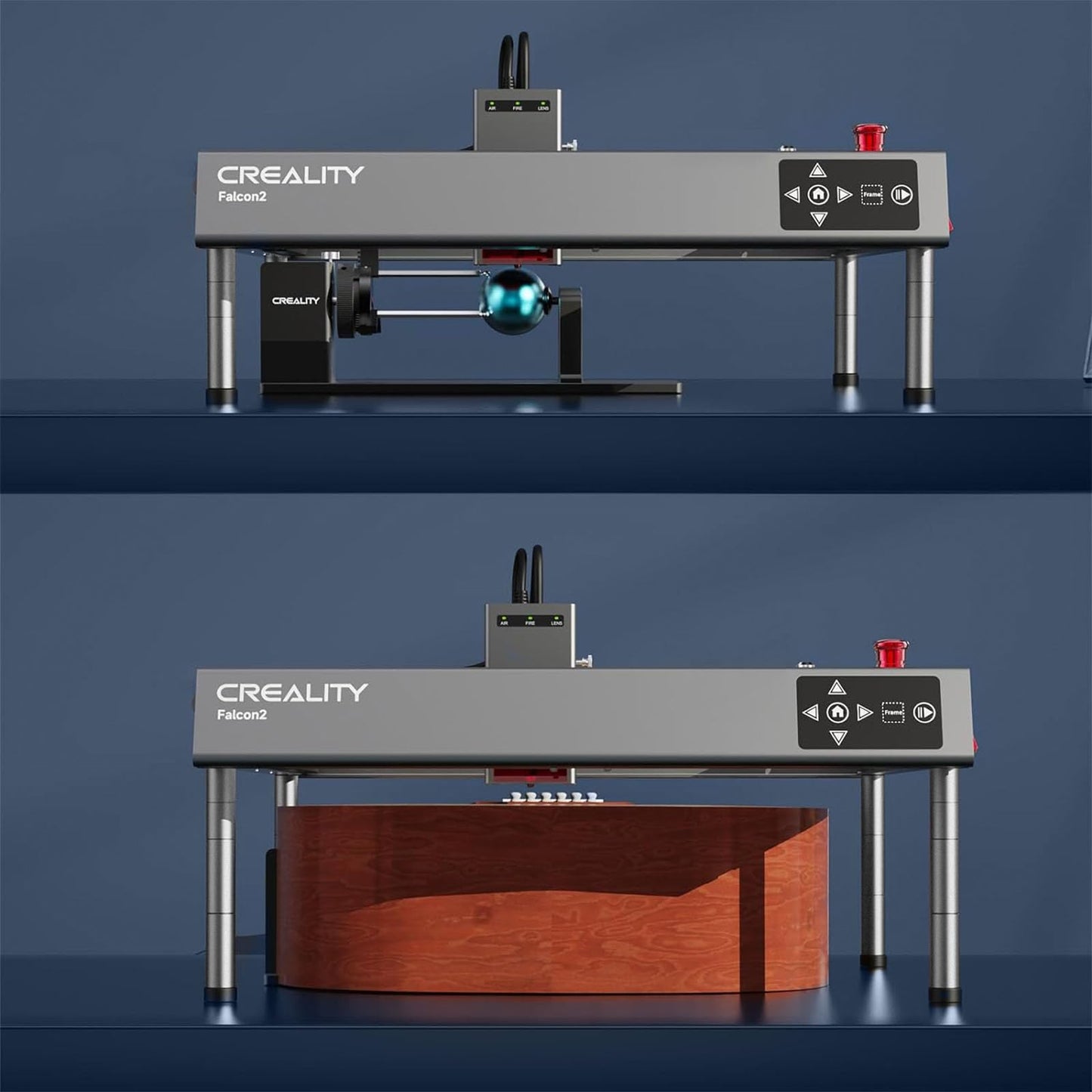 Creality Falcon 2 Laser Engraver Raisers, 4Pcs Risers for Laser Cutter and Engraver Machine, 56mm / 2.2 inch M6 Screw Risers, Increase Total Height - WoodArtSupply