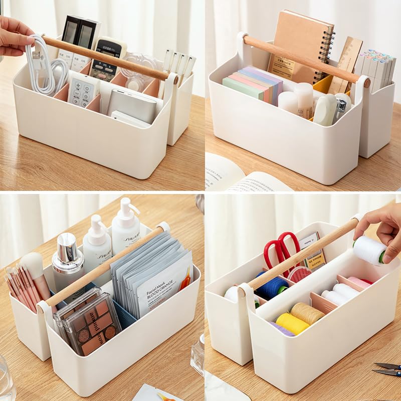 ENVIABELL 2 Pack Art Caddy Organizer Portable, Craft Organizers and Storage,  Large Pen Holder for Desk, Art Supply Storage Organizer with DIY Dividers  for Colored Pencils, Markers, Art Supplies – WoodArtSupply