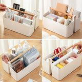 ENVIABELL Art Caddy Organizer, Plastic Art Supply Storage Organizer, Marker Organizer, Pencil Caddy with Handle, Craft Caddy with Dividers, Pen ENVIABELL