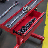 Titan Distributors Inc Adjustable Rolling Work Table with Tool Drawer Workstation for Shops Garages and Warehouses Titan Distributors Inc