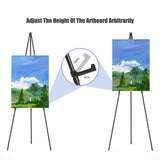 Easel Stand for Display, Aredy 63" Portable Painting Easel, Lightweight Metal Easels for Painting Canvas, Wedding Sign (2 Pack) Aredy