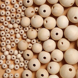 Incraftables Natural Wooden Beads for Crafts 530pcs (8mm, 10mm, 15mm, 20mm & 25mm). Best Wood Beads for Crafts with Holes. Bulk Unfinished DIY Large Incraftables