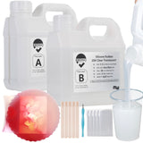 BBDINO Silicone Mold Making Kit 20A, Mold Making Silicone Translucent, Liquid Silicone for Mold Making 1:1 by Volume, Ideal for Casting Resin, Soap, BBDINO