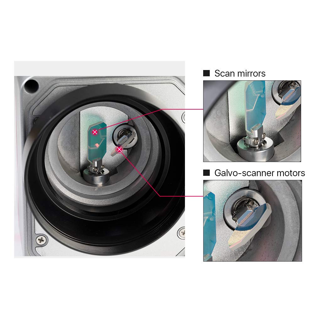 Cloudray Fiber Galvo Scanner Head RC1001 Input Aperture 10mm Wavelength 10.6um/1064nm/355nm For Laser Marking (RC1001 1064nm) Cloudray