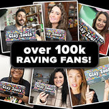 Pottery Tool Kit and Polymer Clay Tools Set for Modeling Sculpting Carving Tool Kit - 45 Pieces Ceramic Tools for Pottery Clay Sculpting Tools and HIPPIE CRAFTER