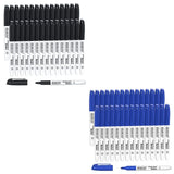 Shuttle Art Permanent Markers Bundle, 30 Pack Black and 30 Pack Blue Permanent Marker set,Fine Point, Works on Plastic,Wood,Stone,Metal and Glass for Shuttle Art