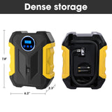 Digital Air Compressor for Car Auto Pump Portable Tire Inflator with LED Light DC 12V carsun
