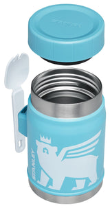 Stanley Heritage Insulated Food Jar for Kids (8 and Above) with Spork, 14oz Stainless Steel Kids’ Lunch Box, Dishwasher Safe and BPA-Free STANLEY