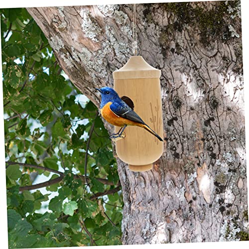 SUPVOX Hummingbird House Rustic Birdhouses Unfinished Birdhouses Outdoor Bird House Bird Breeder Outdoor Bird Aviary Small Outdoor Decoration Hanging SUPVOX