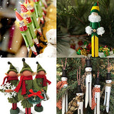 Winlyn 50 Sets Unfinished Wood Doll Pins Doll Clothespins Wooden Round Peg Wood Clothespins and Stands Craft Supplies for DIY Art Painting Projects Winlyn