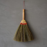 MXY Handmade Broom Soft Mini with Solid Wood Handle Retro Nature No Static Electricity Sweeping Broom Sofa, Car, Corner and More About 13 Inches MXY