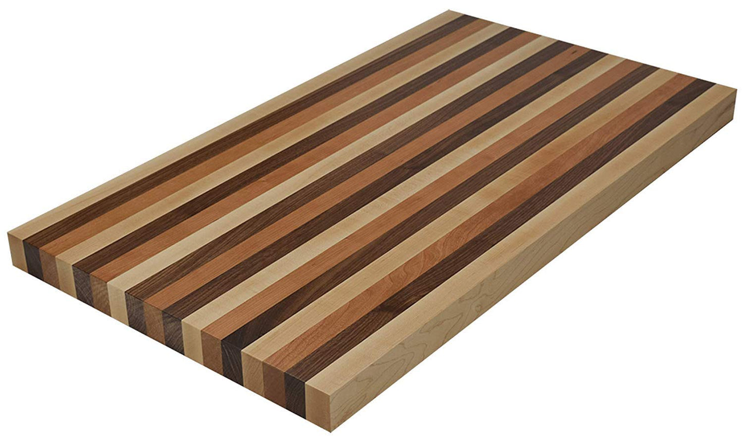 Woodchucks Wood Maple, Walnut, Cherry Boards for Making Cutting Boards. Pack of 18 - WoodArtSupply