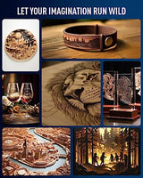 OMTech 60W CO2 Laser Engraver, 16x24 Inch Laser Engraving Machine with 2 Way Pass Air Assist Digital Control Panel RDWorks, Commercial Laser Cutter OMTech