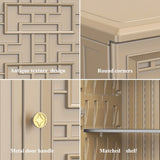 Mrosaa Outdoor Storage Cabinet Waterproof with 1 Shelf, Resin Outdoor Storage Box for Patio/Garden/Backyard/Home, Size 34.3''L*15''W*36.2''H(Brown) Mrosaa