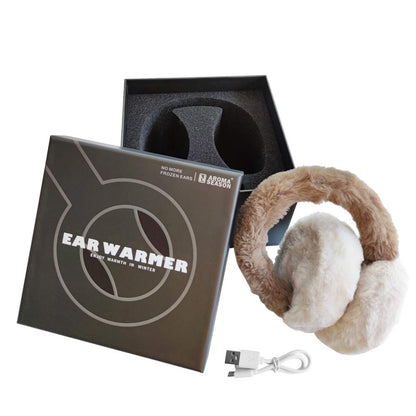 Aroma Season Heated Ear Warmer, Ear Muffs for Winter Women & Men Band Adjustable
