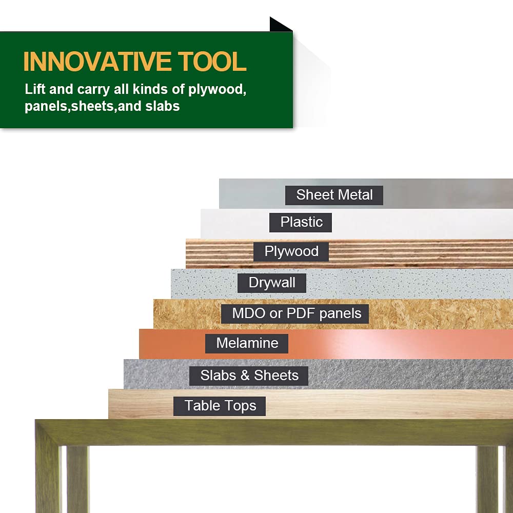 FivePears Panel and Plywood Carrier,Metal Gripper For board,Drywall carrying tool FIVEPEARS