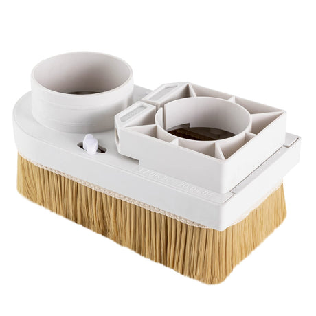 80mm/3.15" Spindle Dust Shoe Boot Cover Collector with Double Straight Slots Design for C-N-C Router Engraving Milling Machine Woodworking Machines TouSuaRSi