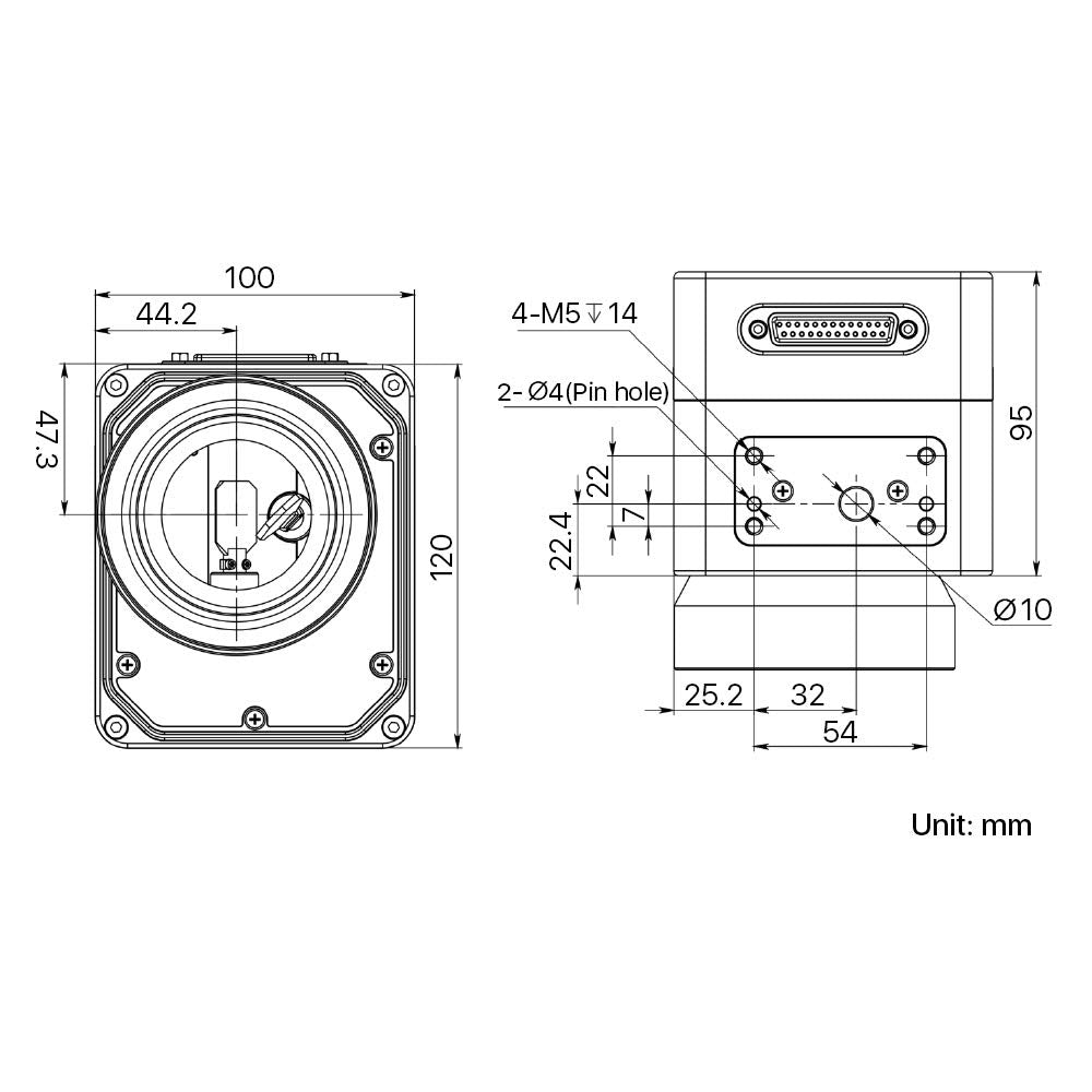 Cloudray Fiber Galvo Scanner Head RC1001 Input Aperture 10mm Wavelength 10.6um/1064nm/355nm For Laser Marking (RC1001 1064nm) Cloudray
