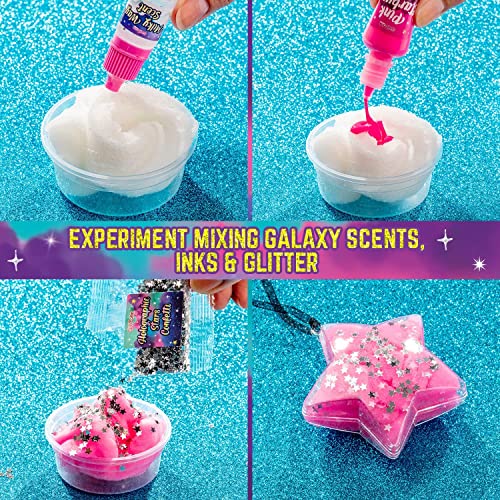 GirlZone Cosmic Cloud Slime Kit, Premade Galaxy Slime Kit for Girls with Slime Glitter and Inks, Slime Fun Straight Out of The Tub, Great Slime Kits GirlZone
