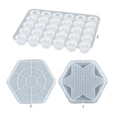 Checker Kit Epoxy Resin Silicone Molds Chinese Checker Pieces Checkers Checkerboard UV Crystal Mould for DIY Mold Tools Bydezcon
