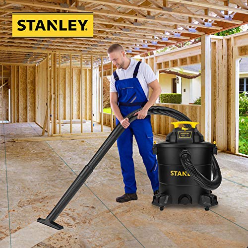 Stanley 12 Gallon 5.5 Peak HP Wet/Dry Vacuum, 3 in 1 Shop Vacuum Blower,1-7/8"x6 Hose, Range for Garage, Carpet Clean, Workshop with Vacuum Stanley