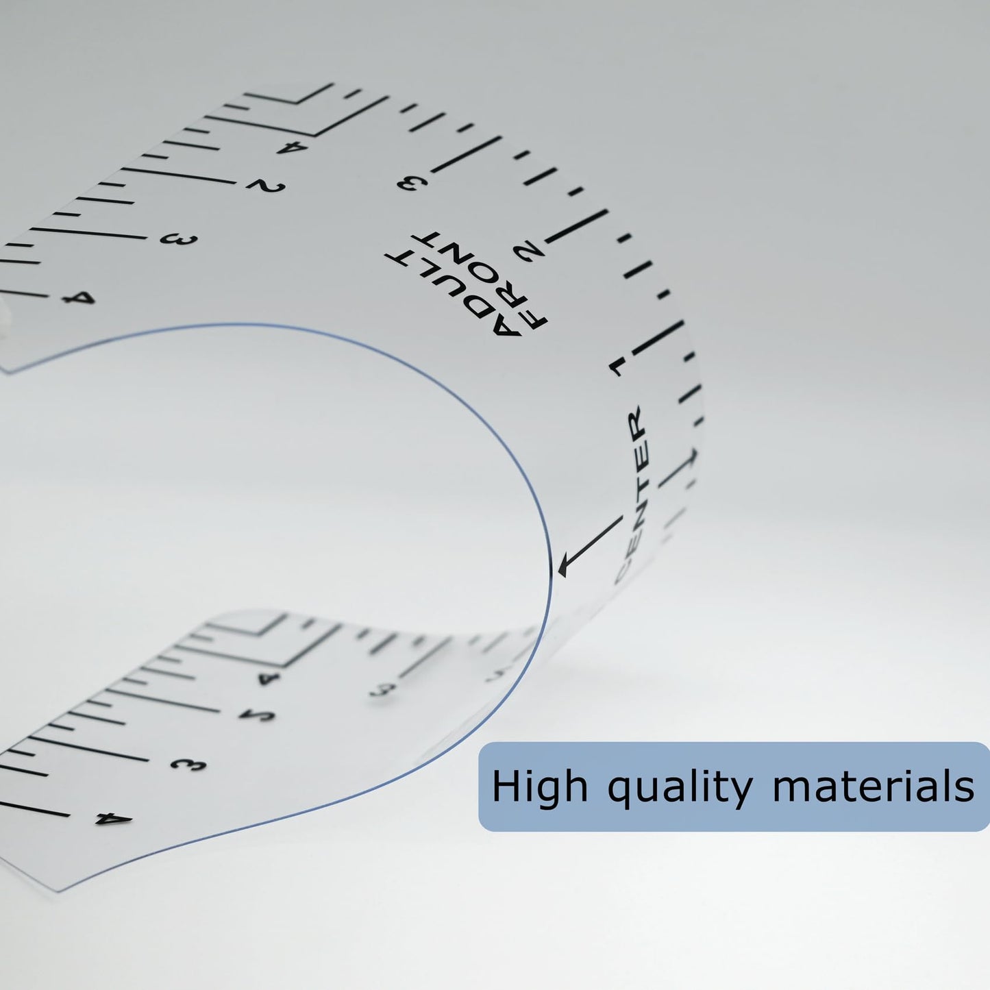 Tshirt Ruler Guide to Center Vinyl, Transparent V-Neck/Round PVC Ruler for Alignment, Heat Press, Children Youth Adult - WoodArtSupply