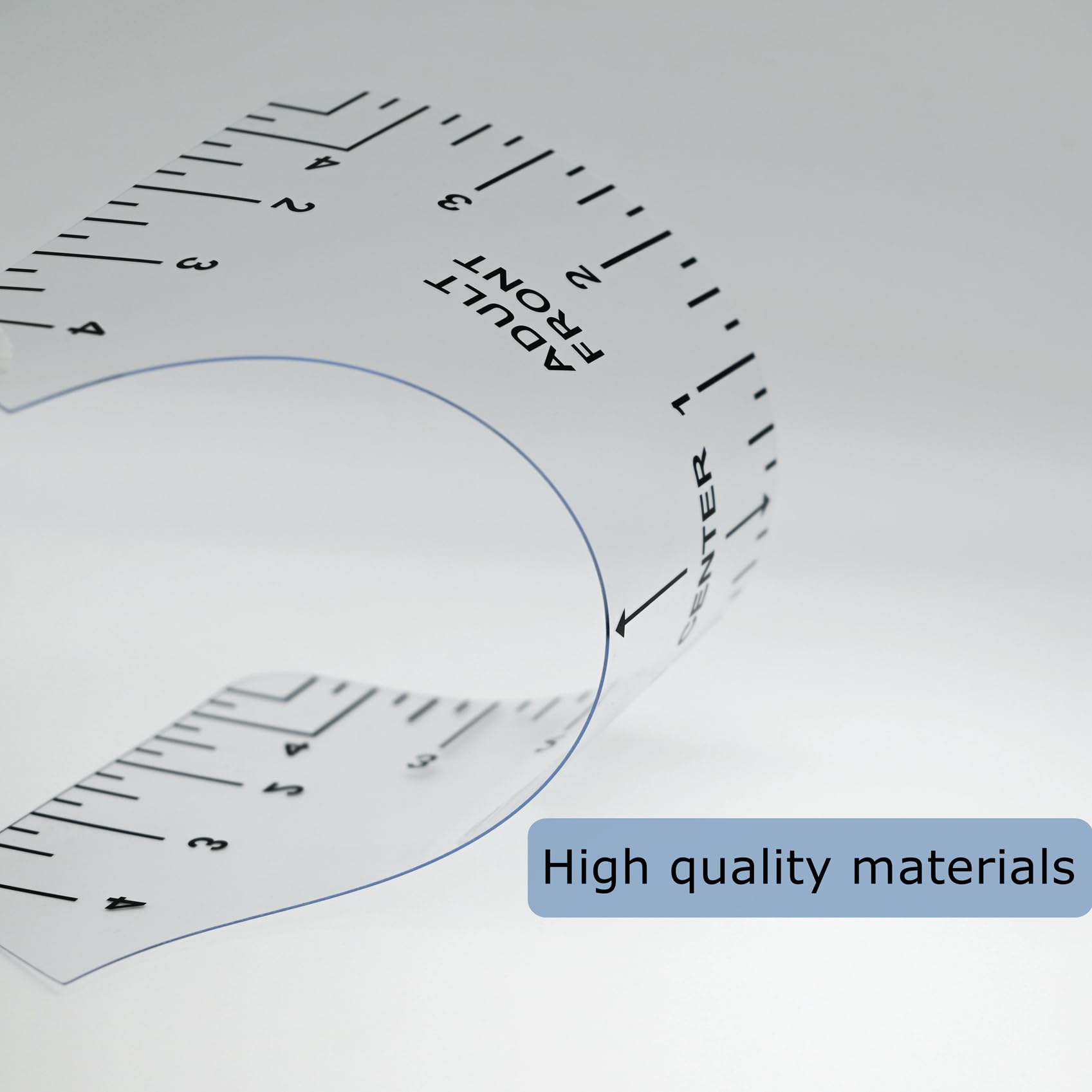 Tshirt Ruler Guide to Center Vinyl, Transparent V-Neck/Round PVC Ruler for Alignment, Heat Press, Children Youth Adult - WoodArtSupply