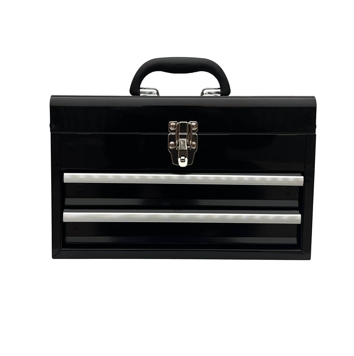 Workington Portable Metal Tool Chest with 2 Drawers, 14" 2-Drawer Tool Chest Cabinet with Ball Bearing Drawer Slides, Steel Tool Storage Box Workington