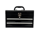 Workington Portable Metal Tool Chest with 2 Drawers, 14" 2-Drawer Tool Chest Cabinet with Ball Bearing Drawer Slides, Steel Tool Storage Box Workington