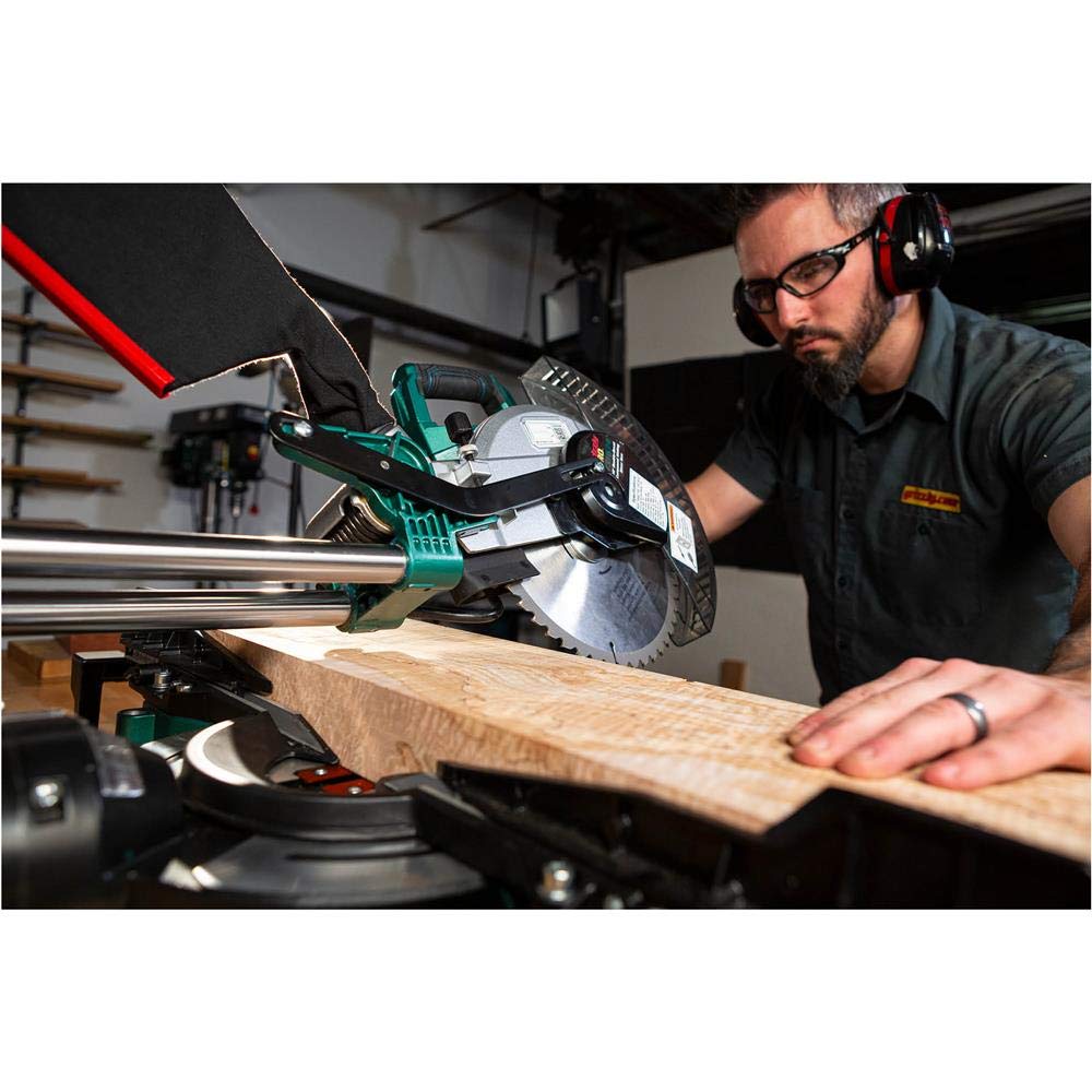 Grizzly PRO T31634-10" Double-Bevel Sliding Compound Miter Saw - WoodArtSupply