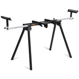 WORKESS Light Weight Universal Miter Saw Stand 330 Lbs Load Capacity Black and Grey WK-MS050B Single Pack WORKESS